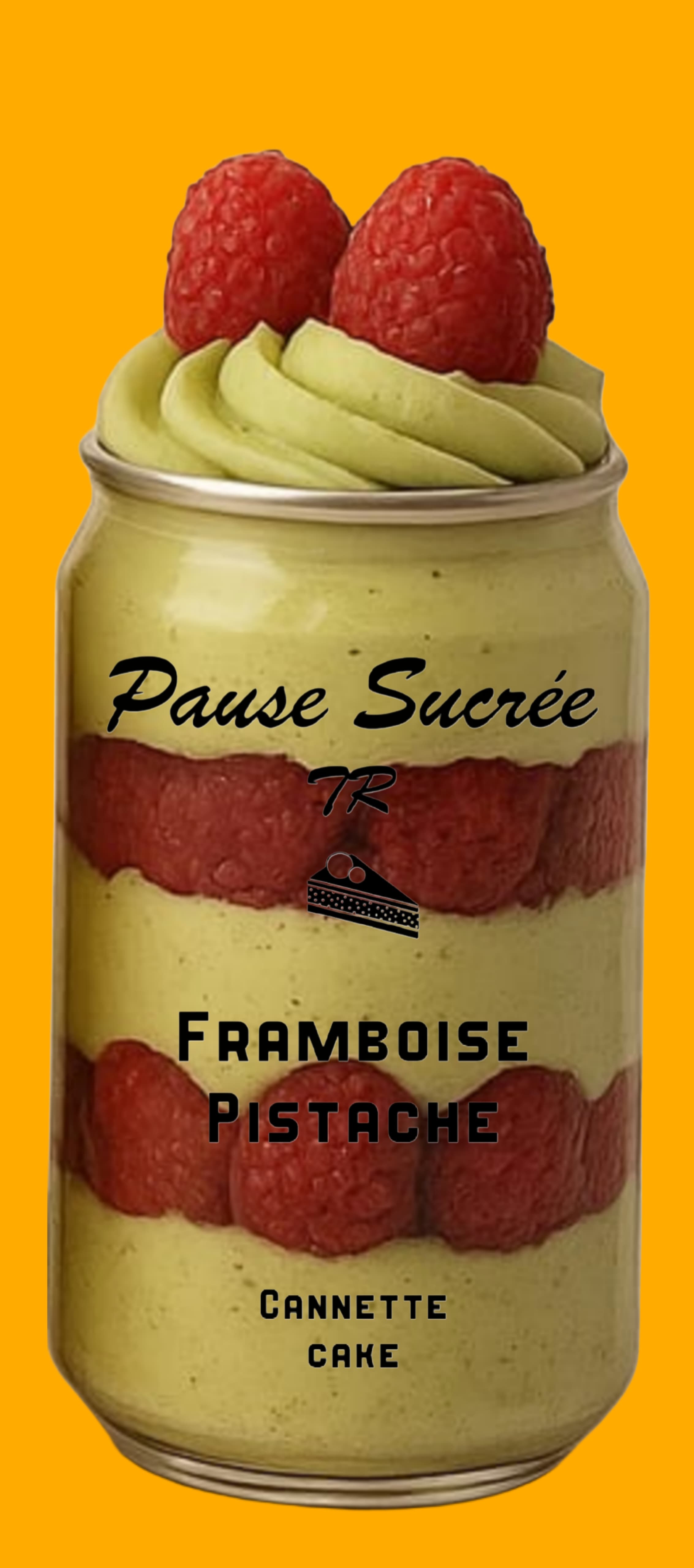 Cake Cannette Framboise Pistache